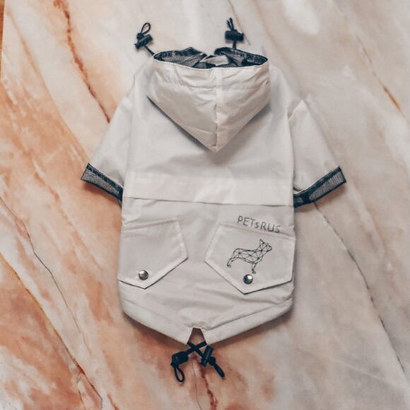 PETsRUS Premium Raincoat Dog Waterproof Windproof Stylish Coat Adjustable Fall - Picture 1 of 6